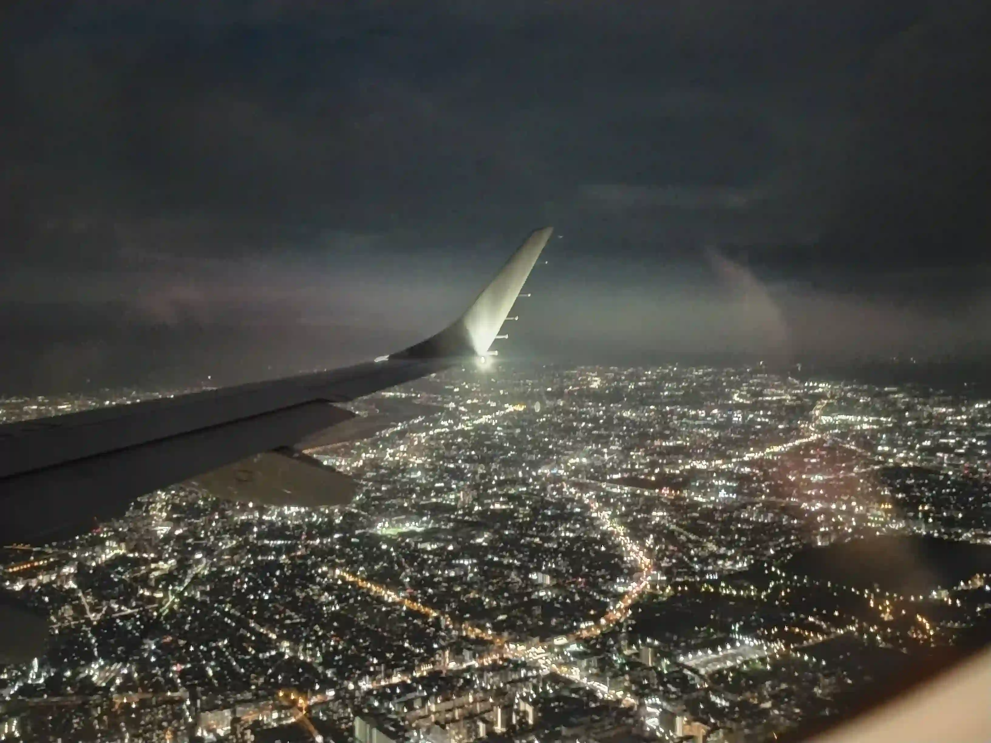 伊丹空港着陸間近